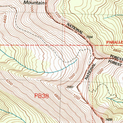 United States Geological Survey Sun Mountain, WA (2002, 24000-Scale) digital map