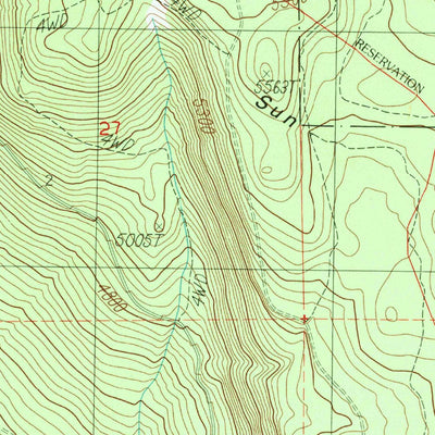 United States Geological Survey Sun Pass, OR (1985, 24000-Scale) digital map