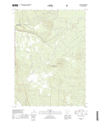 United States Geological Survey Sun Pass, OR (2020, 24000-Scale) digital map