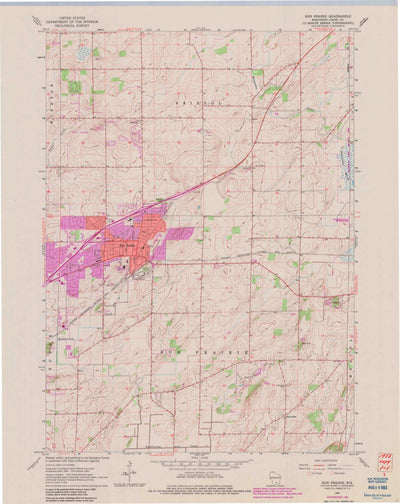 United States Geological Survey Sun Prairie, WI (1962, 24000-Scale) digital map