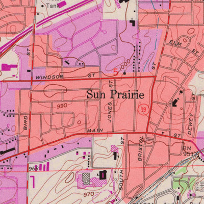 United States Geological Survey Sun Prairie, WI (1962, 24000-Scale) digital map