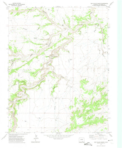 United States Geological Survey Sun Valley Ranch, CO (1971, 24000-Scale) digital map