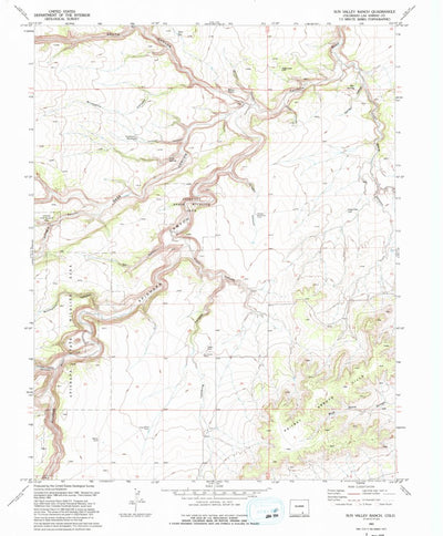 United States Geological Survey Sun Valley Ranch, CO (1993, 24000-Scale) digital map