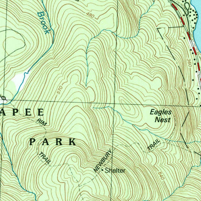 United States Geological Survey Sunapee Lake South, NH (1998, 24000-Scale) digital map