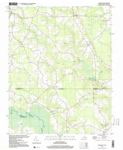 United States Geological Survey Sunbeam, VA-NC (1997, 24000-Scale) digital map