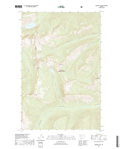 United States Geological Survey Sunburst Lake, MT (2020, 24000-Scale) digital map