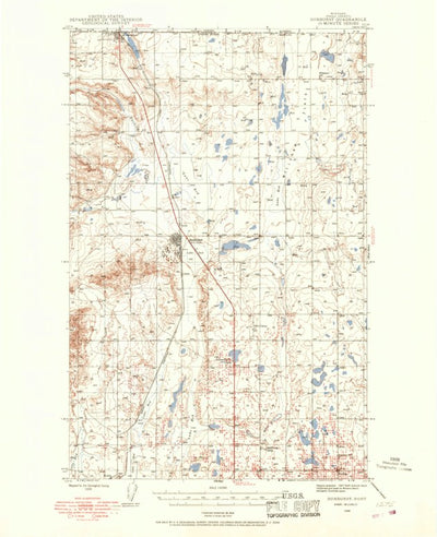 United States Geological Survey Sunburst, MT (1939, 62500-Scale) digital map