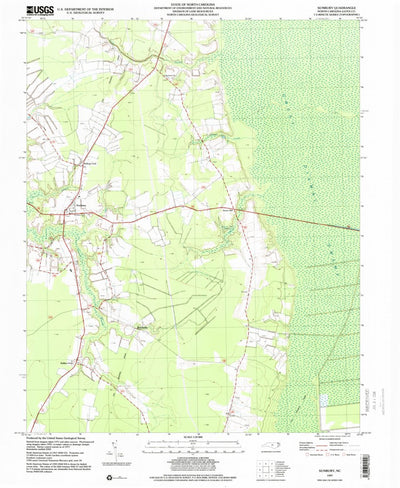 United States Geological Survey Sunbury, NC (1997, 24000-Scale) digital map