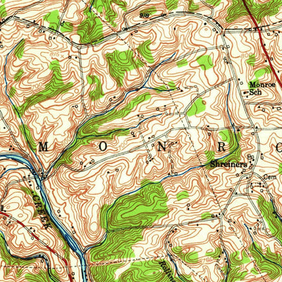 United States Geological Survey Sunbury, PA (1953, 62500-Scale) digital map