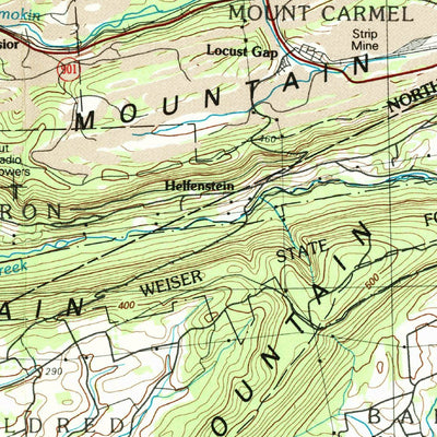 United States Geological Survey Sunbury, PA (1984, 100000-Scale) digital map
