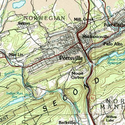 United States Geological Survey Sunbury, PA (1984, 100000-Scale) digital map