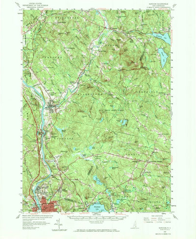 United States Geological Survey Suncook, NH (1957, 62500-Scale) digital map
