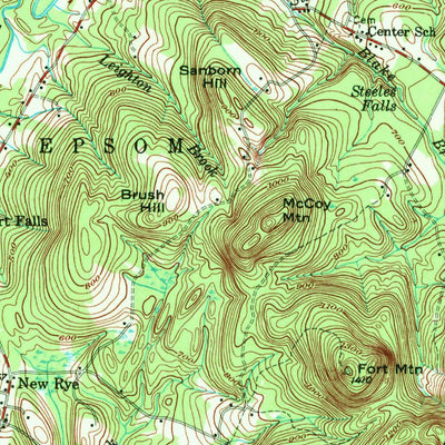 United States Geological Survey Suncook, NH (1957, 62500-Scale) digital map