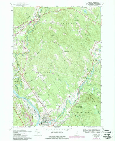 United States Geological Survey Suncook, NH (1967, 24000-Scale) digital map