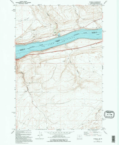 United States Geological Survey Sundale, WA-OR (1971, 24000-Scale) digital map