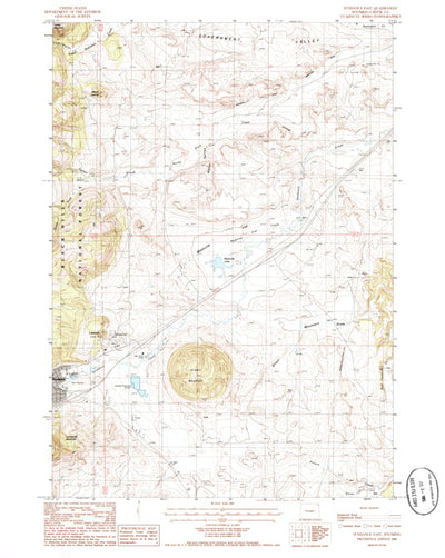 United States Geological Survey Sundance East, WY (1984, 24000-Scale) digital map