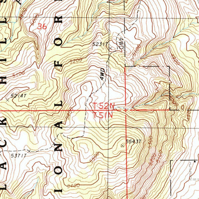United States Geological Survey Sundance East, WY (1984, 24000-Scale) digital map