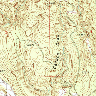 United States Geological Survey Sundance West, WY (1984, 24000-Scale) digital map