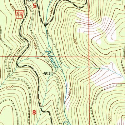 United States Geological Survey Sunday Mountain, MT (1997, 24000-Scale) digital map