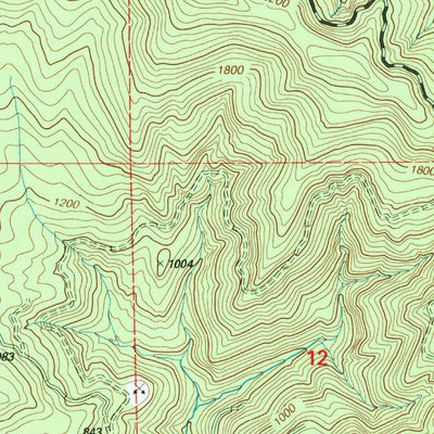 United States Geological Survey Sundown Mountain, OR (1998, 24000-Scale) digital map