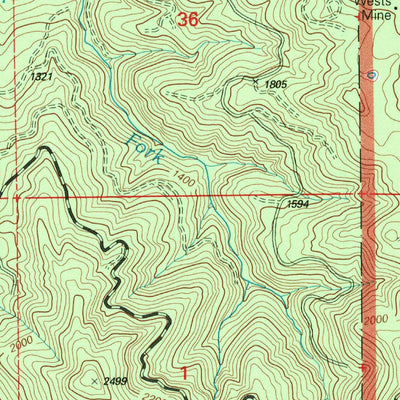 United States Geological Survey Sundown Mountain, OR (1998, 24000-Scale) digital map