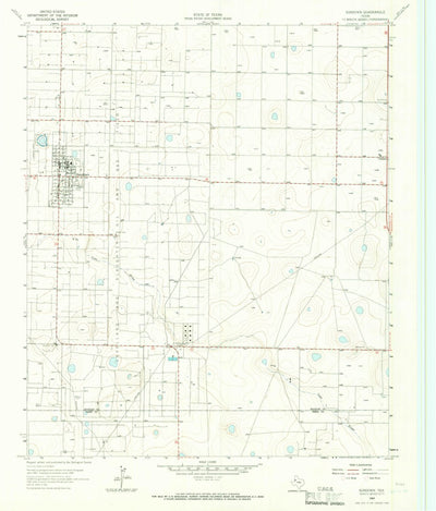 United States Geological Survey Sundown, TX (1965, 24000-Scale) digital map