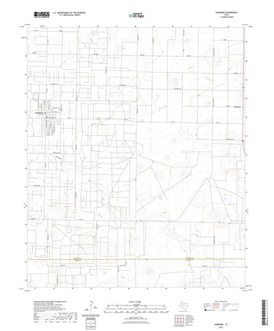 United States Geological Survey Sundown, TX (2022, 24000-Scale) digital map