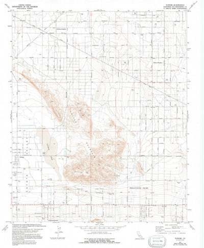 United States Geological Survey Sunfair, CA (1972, 24000-Scale) digital map