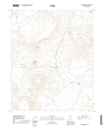 United States Geological Survey Sunflower Butte, AZ (2021, 24000-Scale) digital map