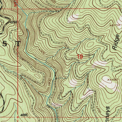 United States Geological Survey Sunflower Mountain, MT (1999, 24000-Scale) digital map