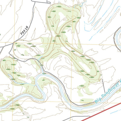 United States Geological Survey Sunflower, MS (2020, 24000-Scale) digital map