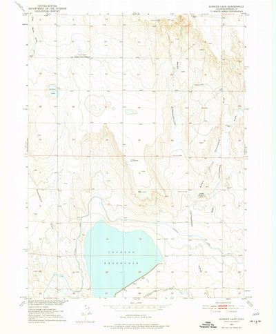 United States Geological Survey Sunken Lake, CO (1951, 24000-Scale) digital map