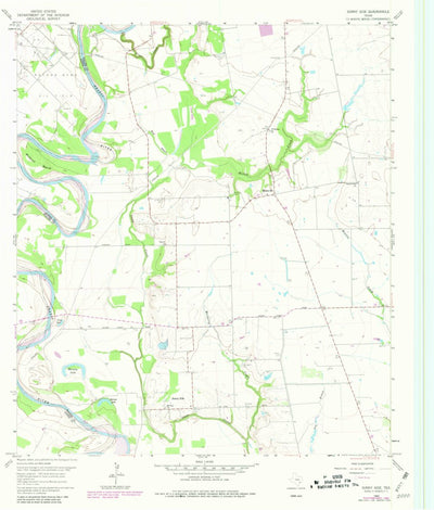 United States Geological Survey Sunny Side, TX (1960, 24000-Scale) digital map
