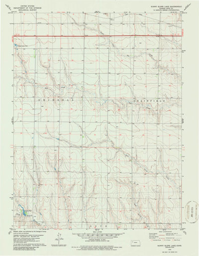 United States Geological Survey Sunny Slope Lake, KS (1979, 24000-Scale) digital map
