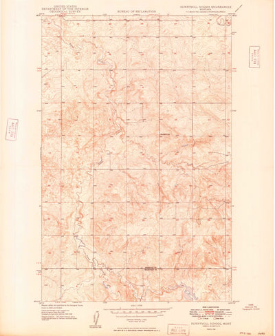 United States Geological Survey Sunnyhill School, MT (1949, 24000-Scale) digital map