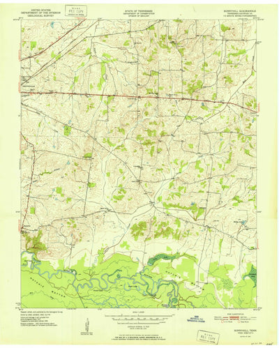 United States Geological Survey Sunnyhill, TN (1951, 24000-Scale) digital map