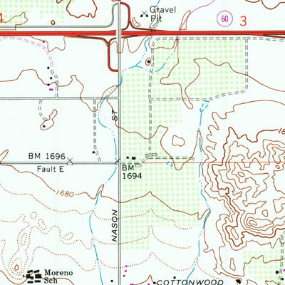 United States Geological Survey Sunnymead, CA (1967, 24000-Scale) digital map
