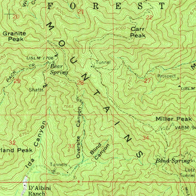United States Geological Survey Sunnyside, AZ (1958, 62500-Scale) digital map