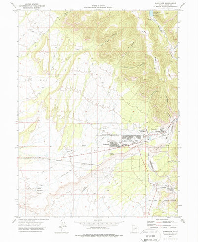 United States Geological Survey Sunnyside, UT (1972, 24000-Scale) digital map