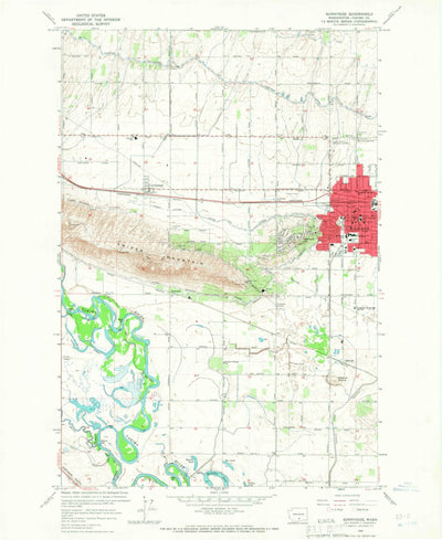 United States Geological Survey Sunnyside, WA (1965, 24000-Scale) digital map