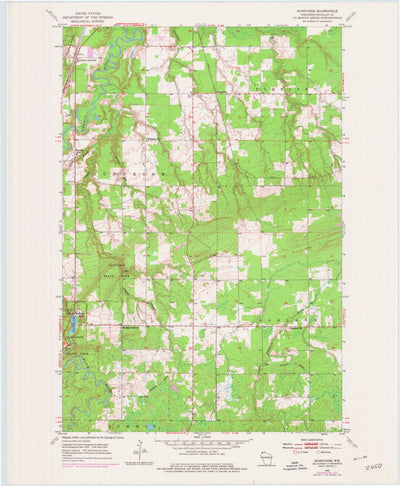 United States Geological Survey Sunnyside, WI (1954, 24000-Scale) digital map