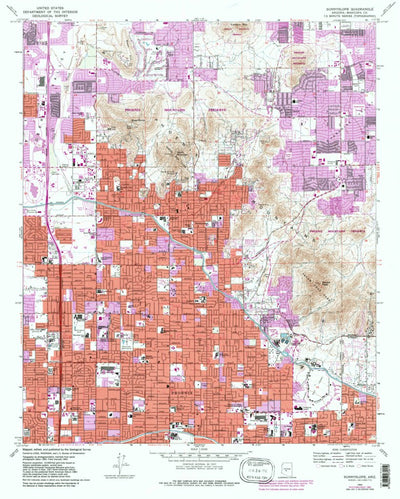 United States Geological Survey Sunnyslope, AZ (1965, 24000-Scale) digital map