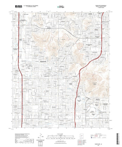 United States Geological Survey Sunnyslope, AZ (2021, 24000-Scale) digital map