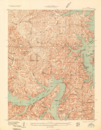 United States Geological Survey Sunrise Beach, MO (1934, 24000-Scale) digital map