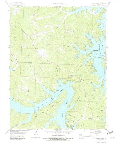United States Geological Survey Sunrise Beach, MO (1959, 24000-Scale) digital map