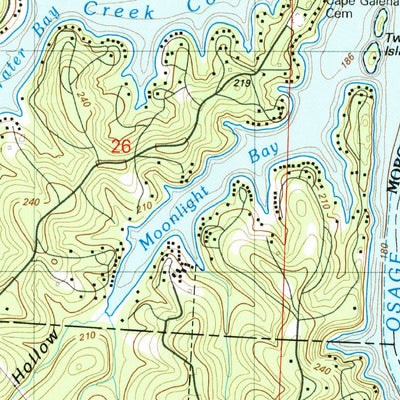 United States Geological Survey Sunrise Beach, MO (1983, 24000-Scale) digital map