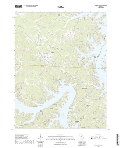 United States Geological Survey Sunrise Beach, MO (2021, 24000-Scale) digital map