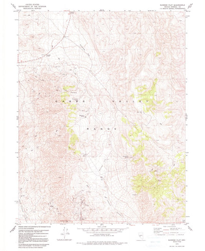 United States Geological Survey Sunrise Flat, NV (1979, 24000-Scale) digital map