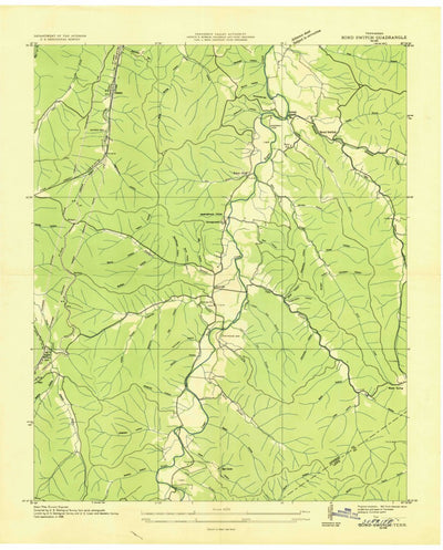 United States Geological Survey Sunrise, TN (1936, 24000-Scale) digital map