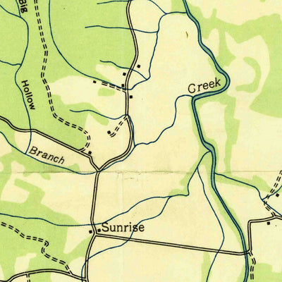 United States Geological Survey Sunrise, TN (1936, 24000-Scale) digital map